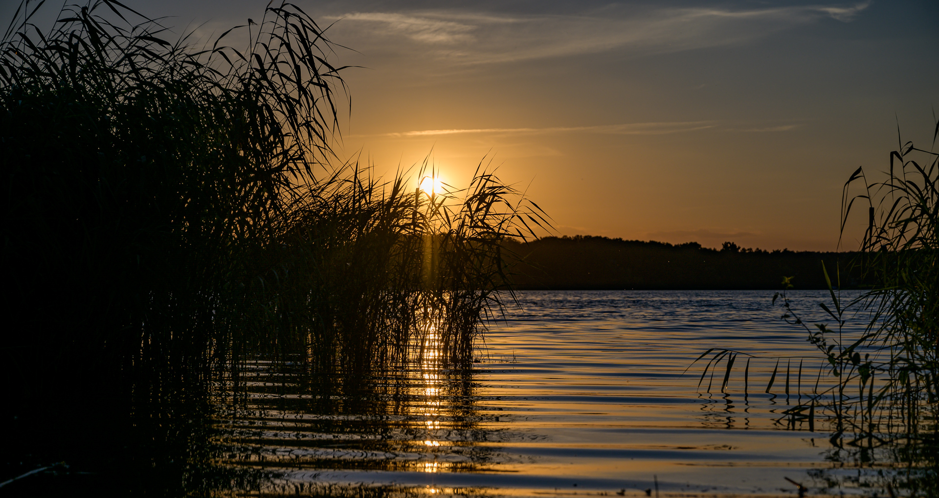 Sonnenuntergang am Schwielowsee 