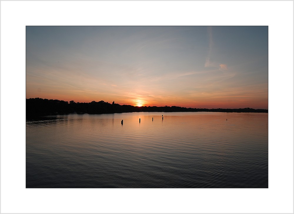 Sonnenuntergang am Schwielowsee ++