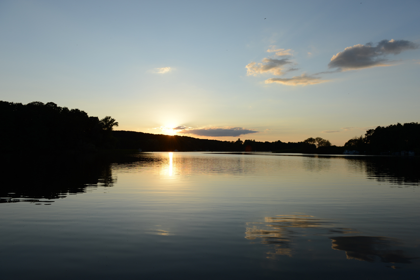 Sonnenuntergang am Schwielowsee