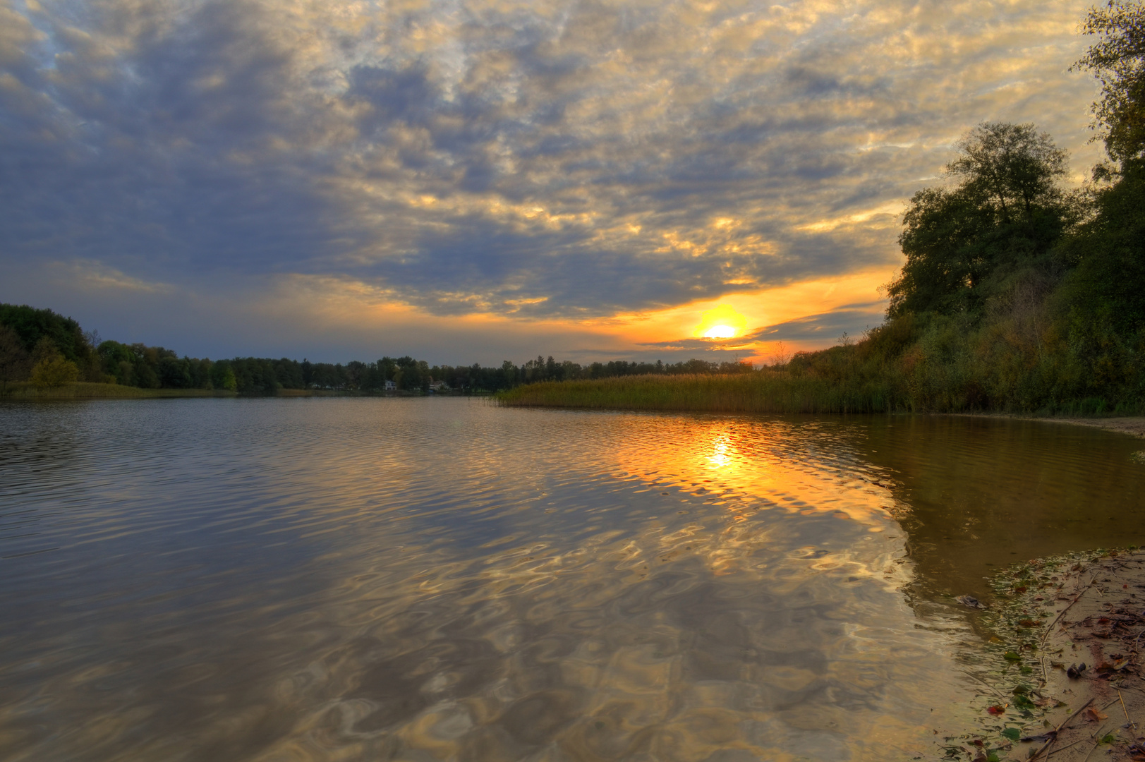 Sonnenuntergang am Seddiner See