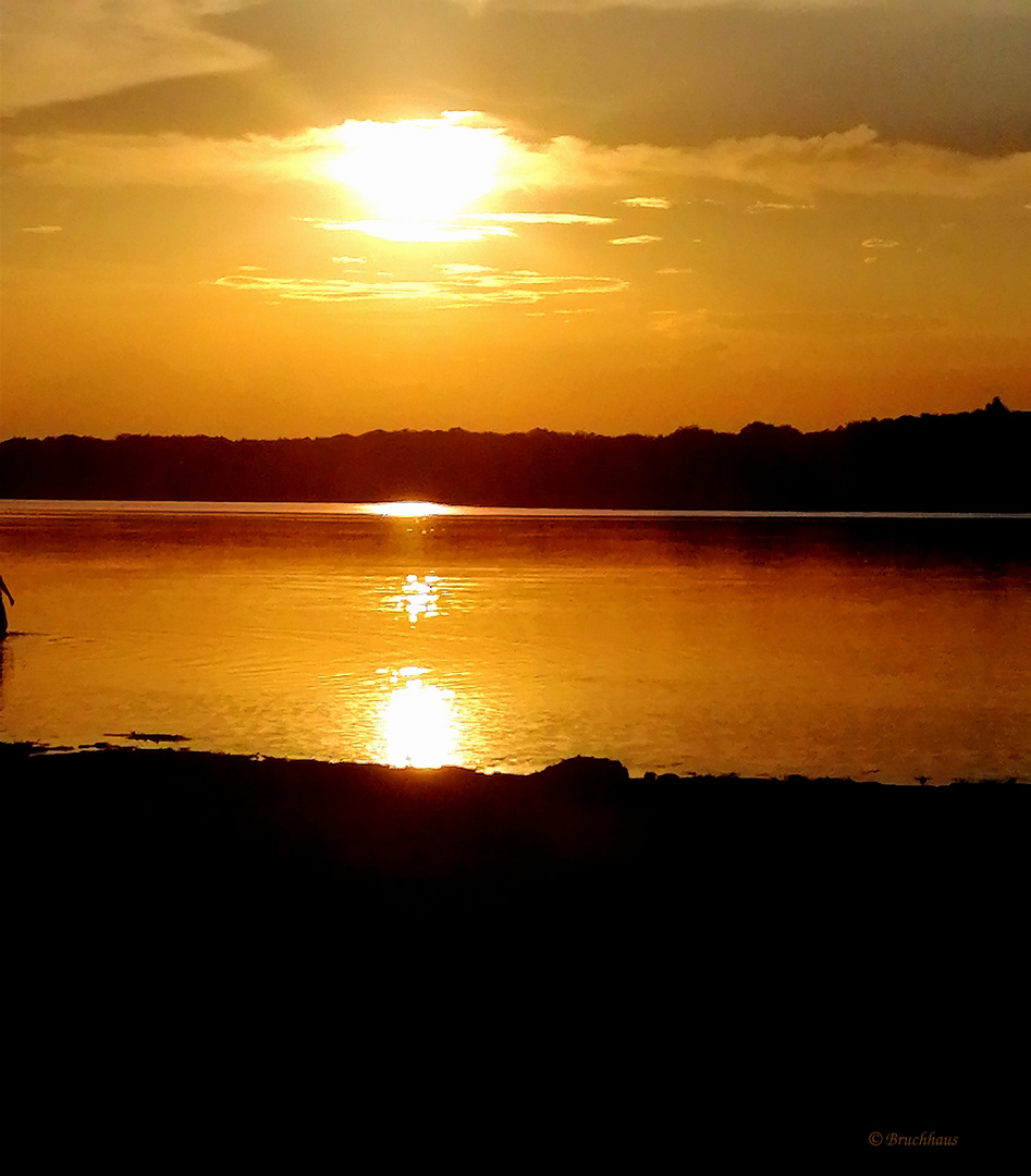 Sonnenuntergang am Seddiner See