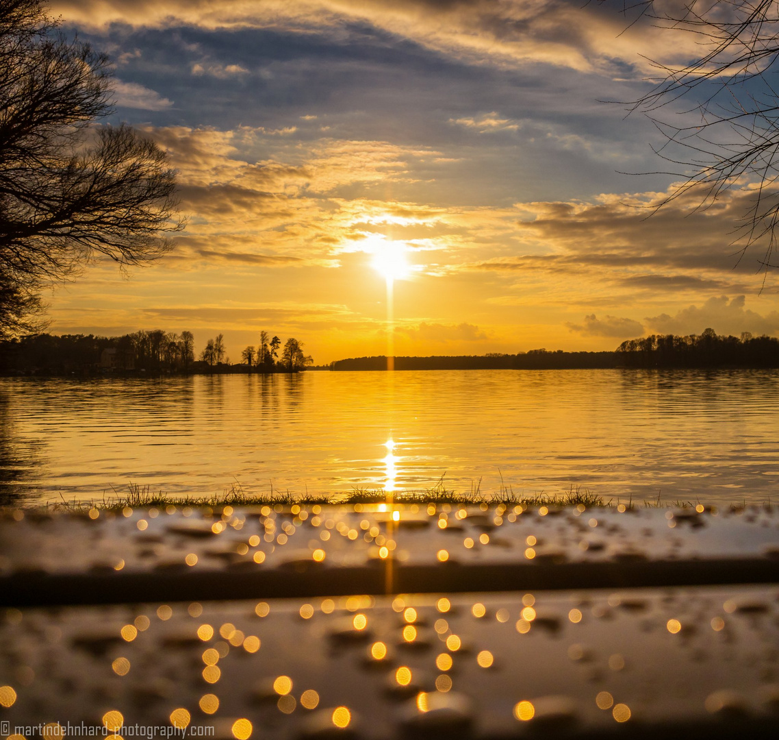 Sonnenuntergang am Seddinsee