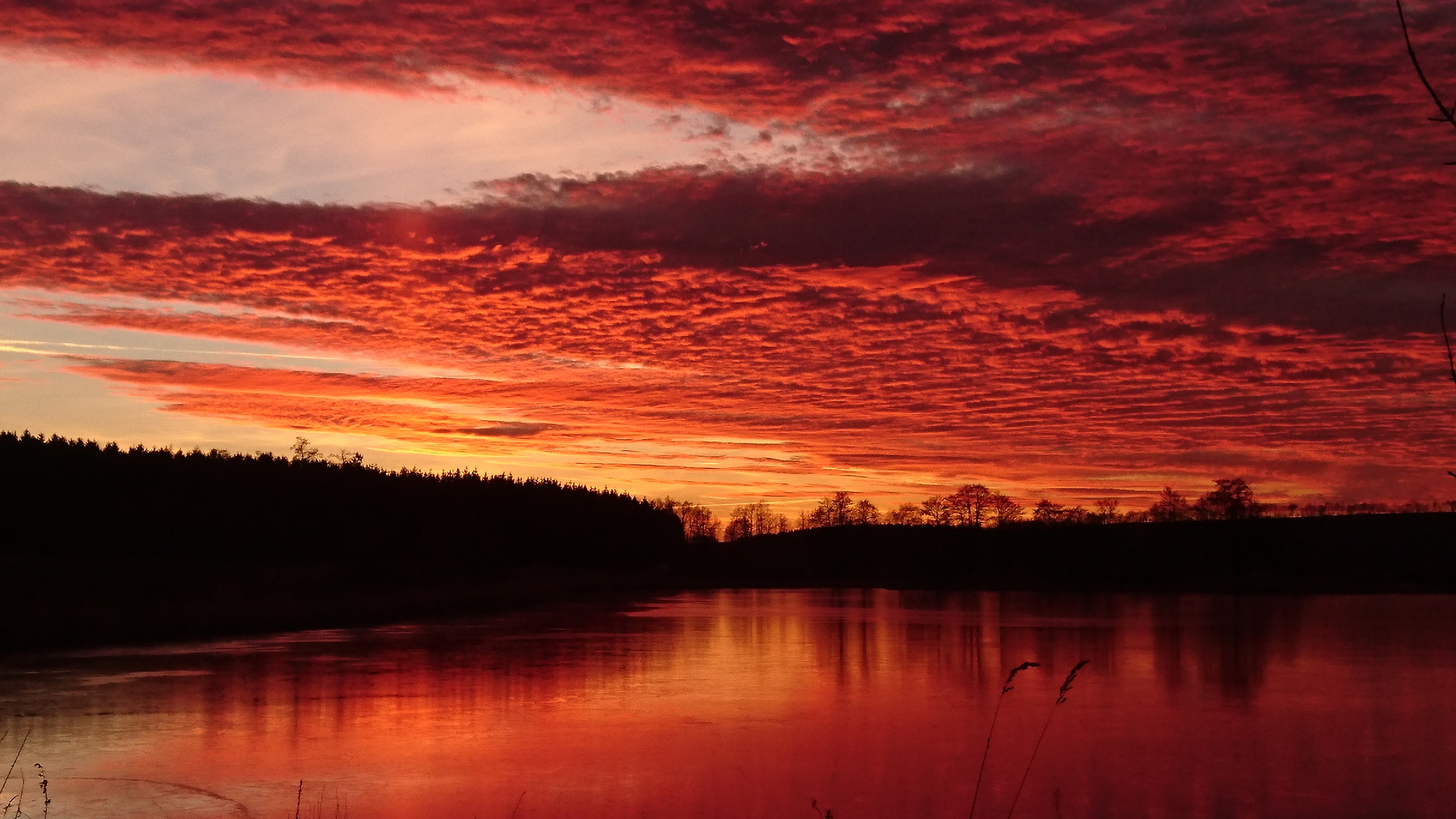 Sonnenuntergang am See 