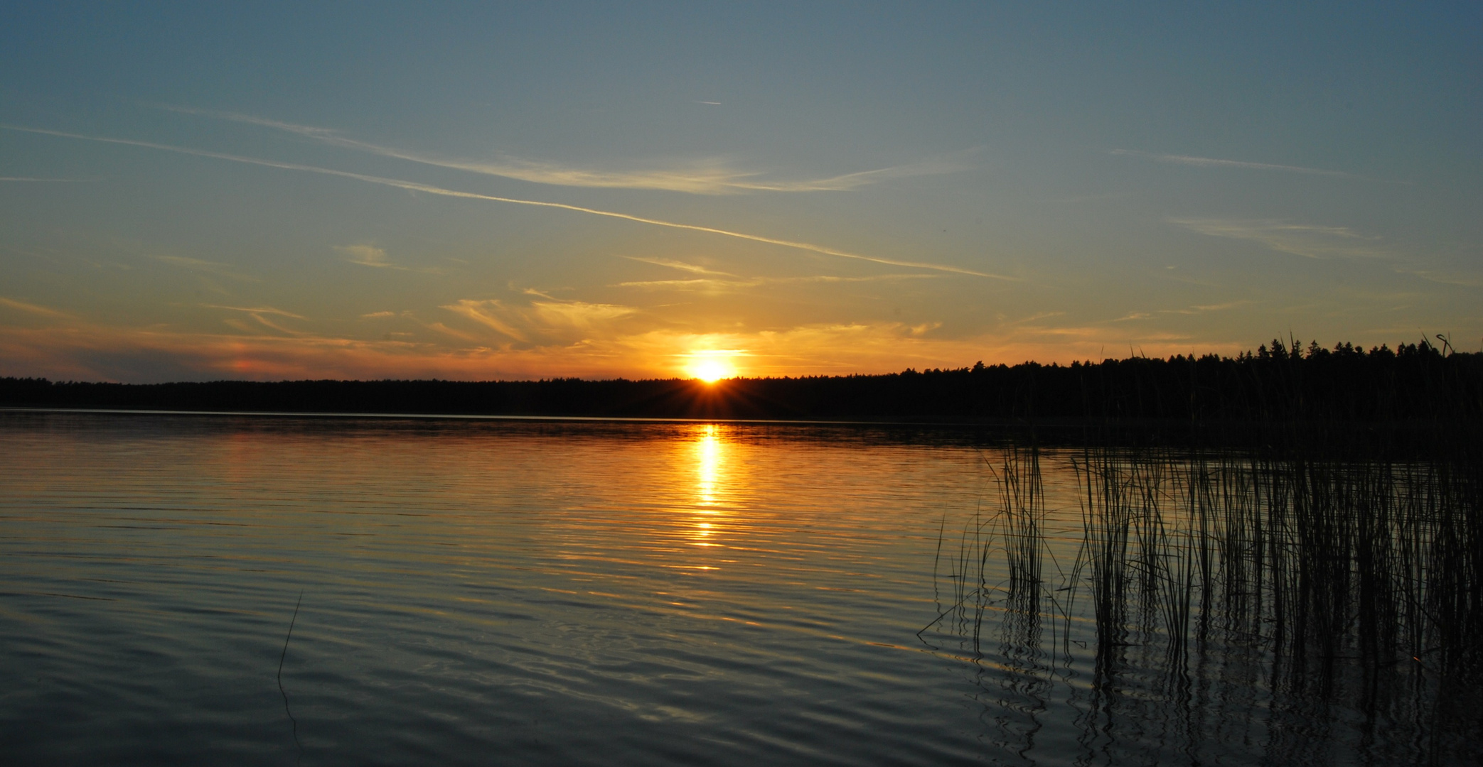 " Sonnenuntergang am See"