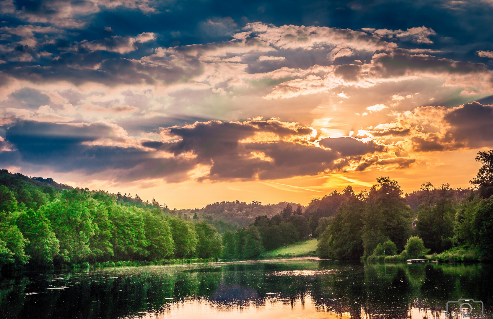 Sonnenuntergang am See