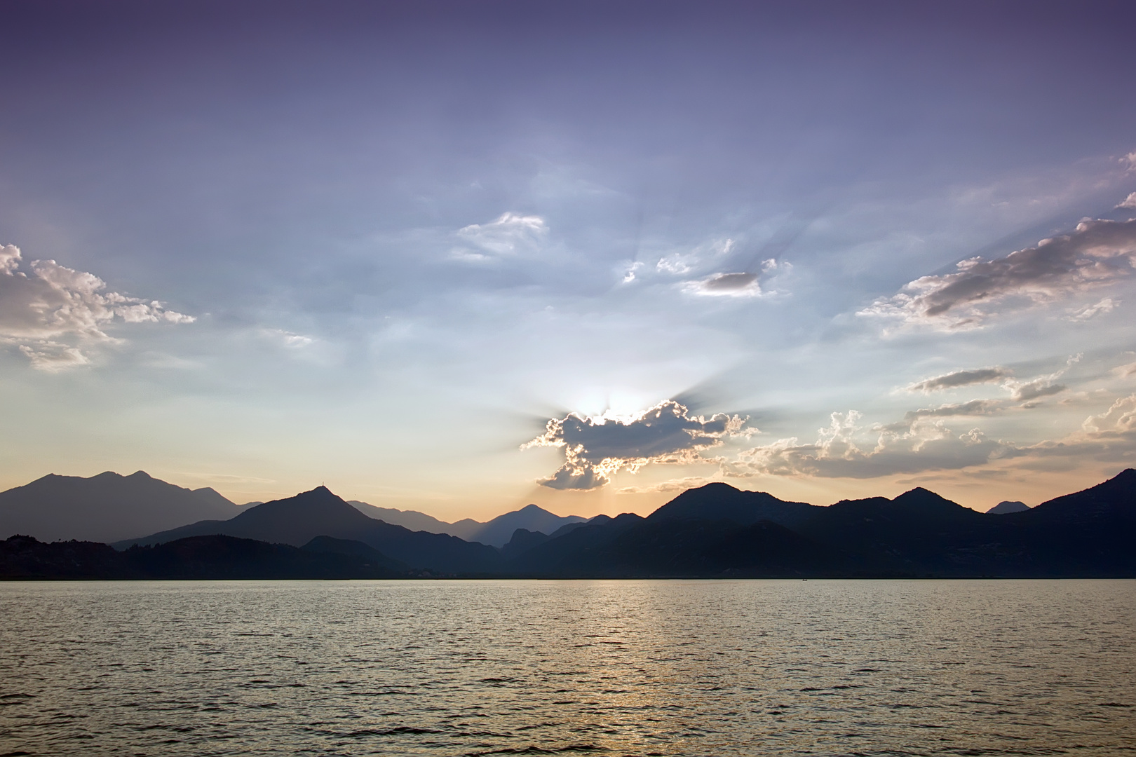 Sonnenuntergang am See