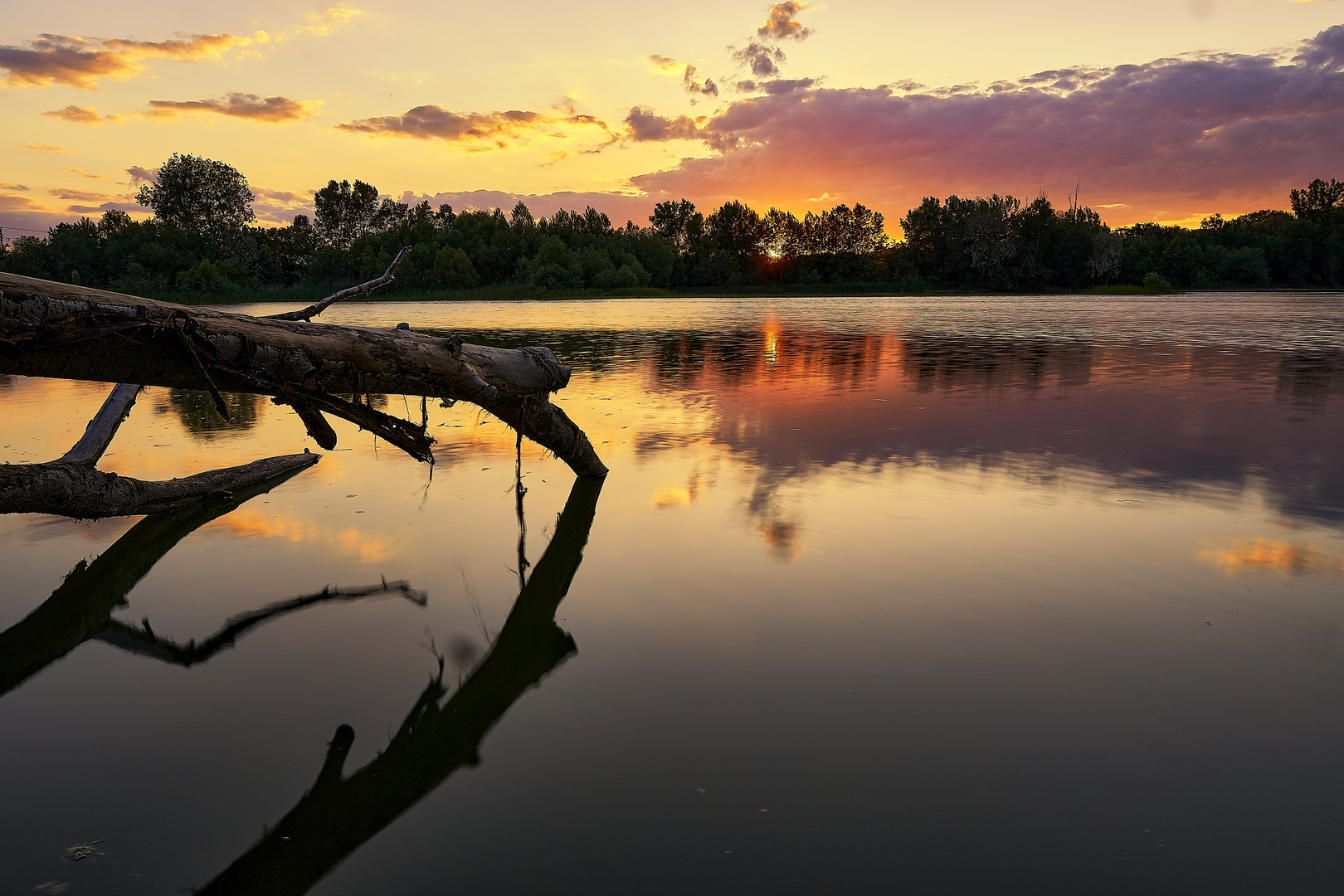 Sonnenuntergang am See