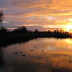 Sonnenuntergang am See