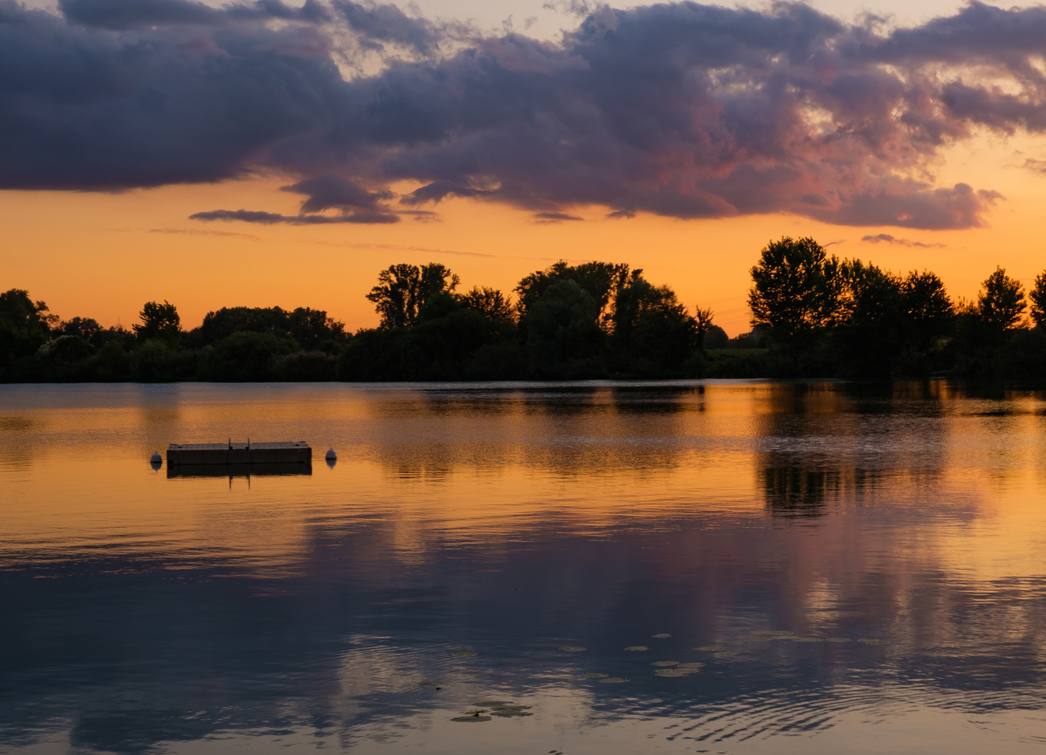 Sonnenuntergang am See 