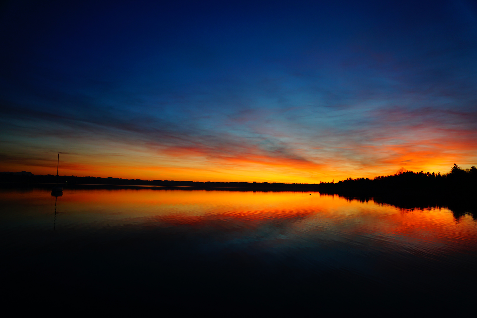 Sonnenuntergang am See Foto & Bild | nature, sonnenuntergang, himmel