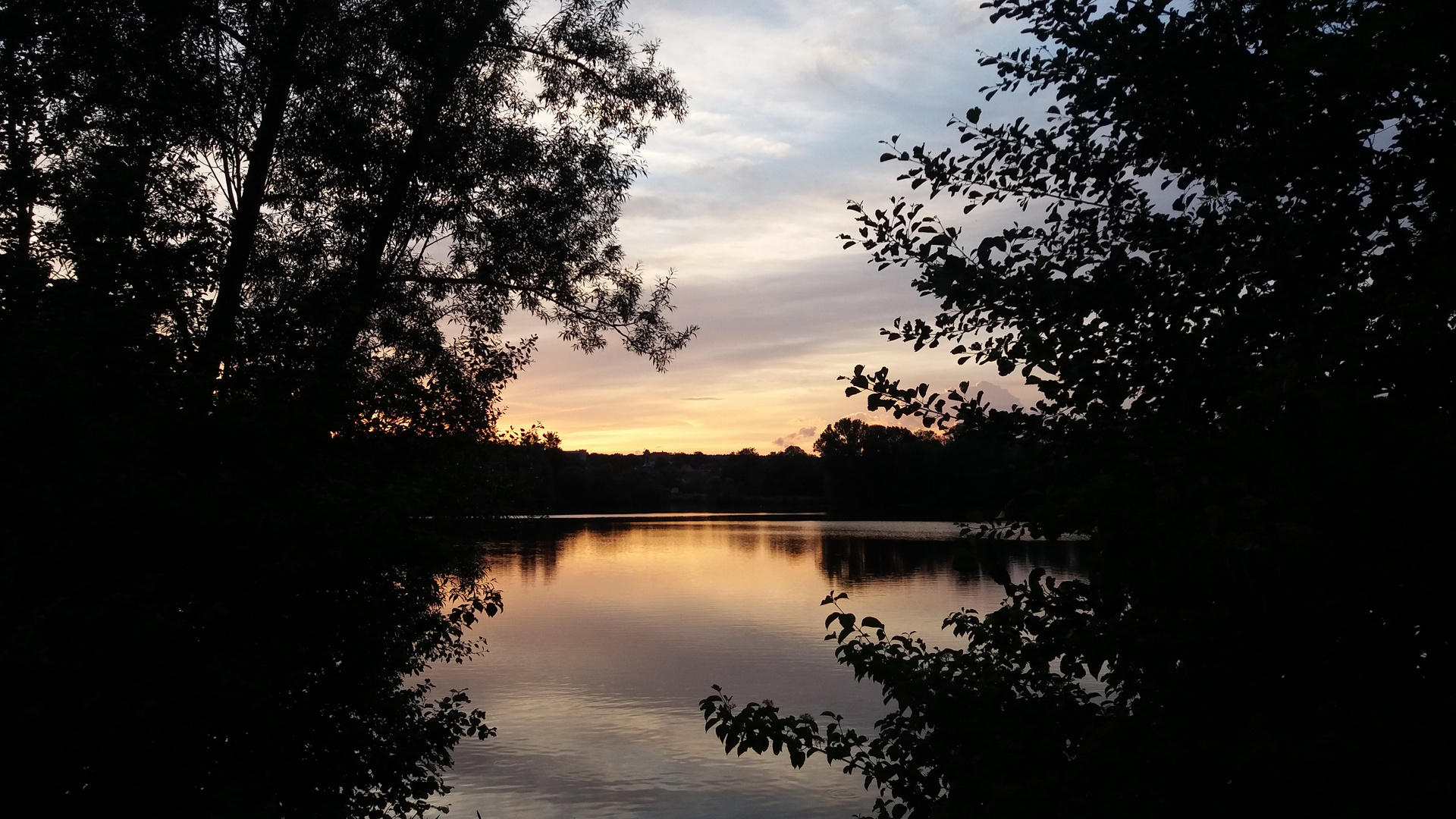 Sonnenuntergang am See