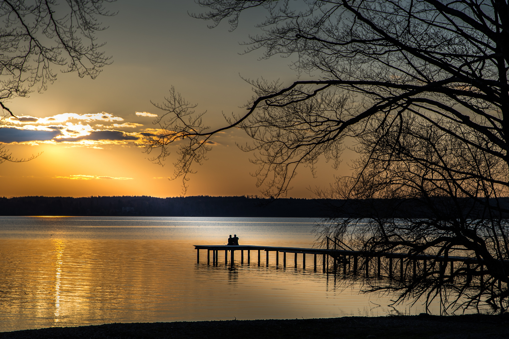 Sonnenuntergang am See