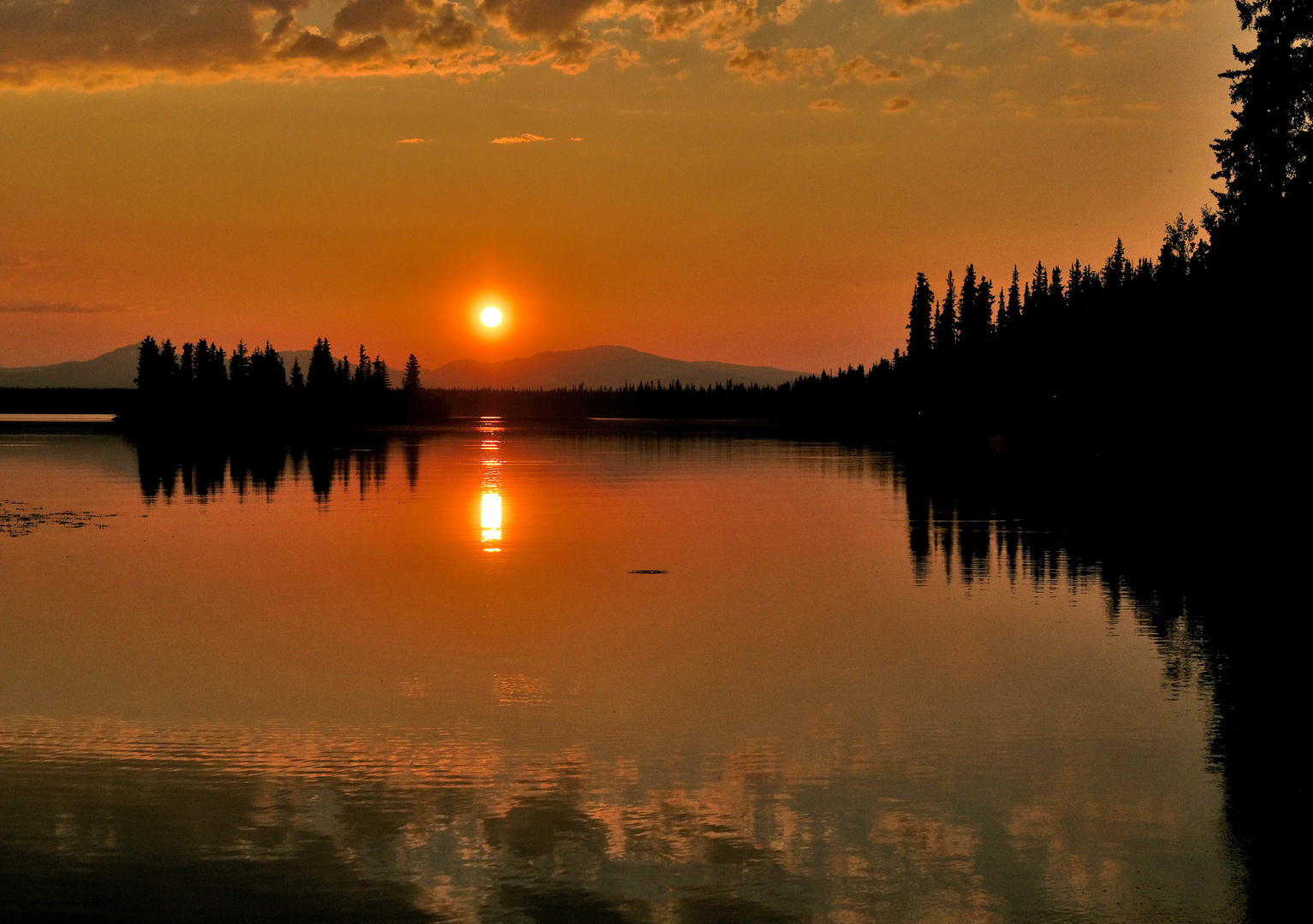 Sonnenuntergang am See