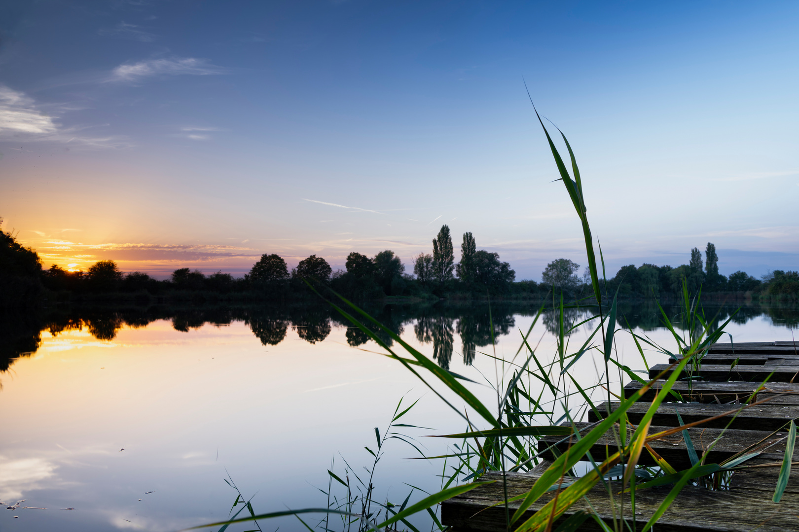 Sonnenuntergang am See