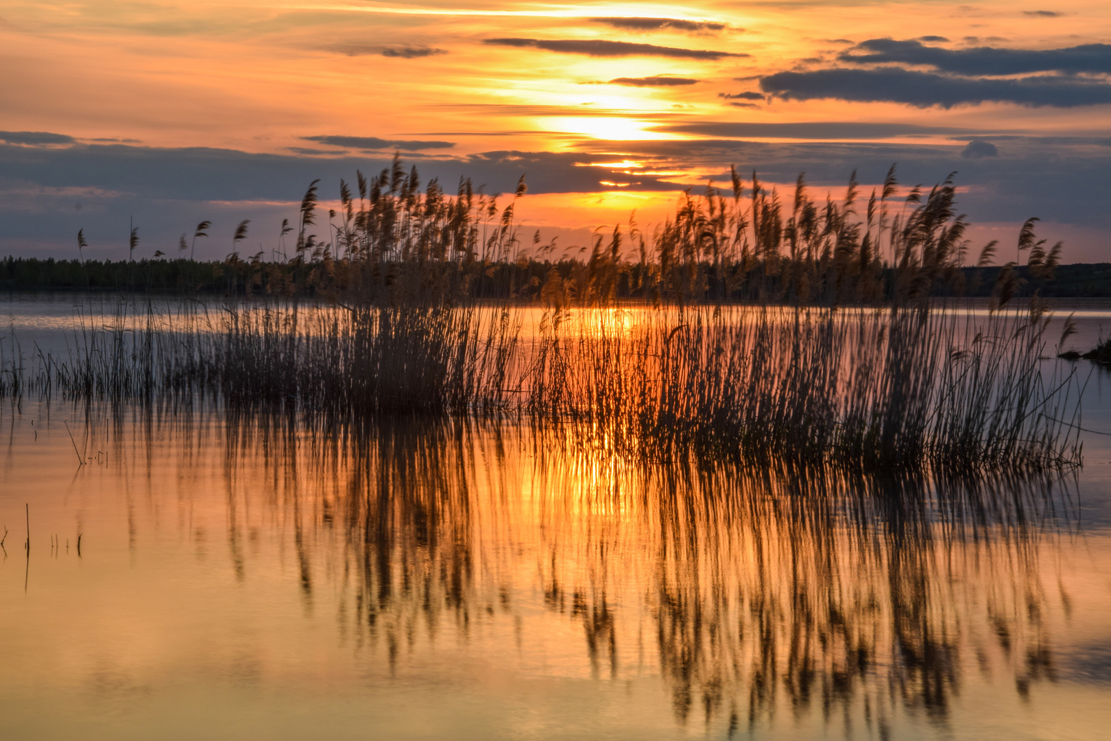 Sonnenuntergang am See