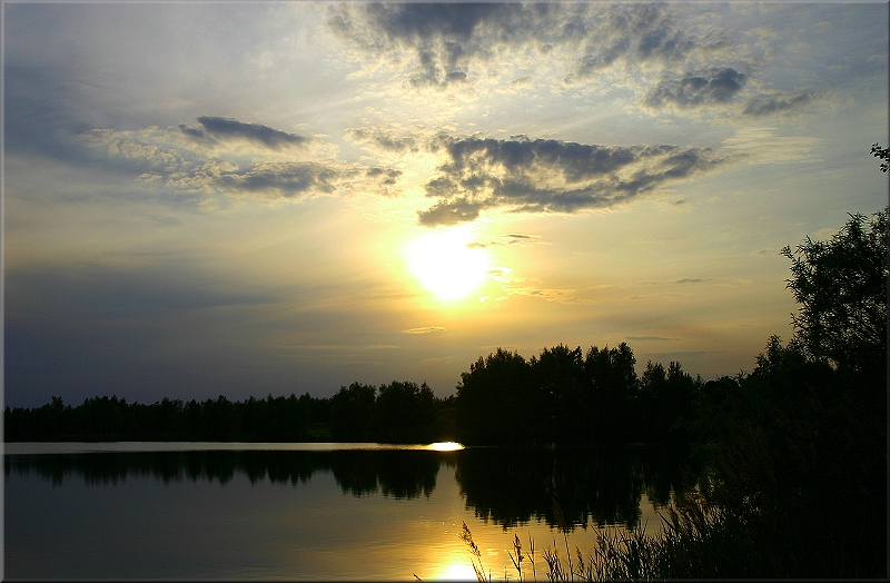 Sonnenuntergang am See