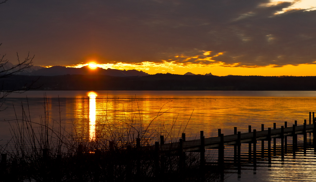 Sonnenuntergang am See