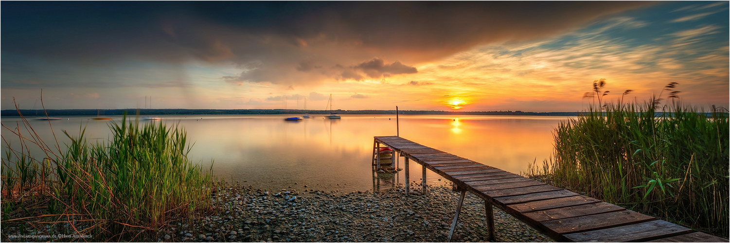 Sonnenuntergang am See