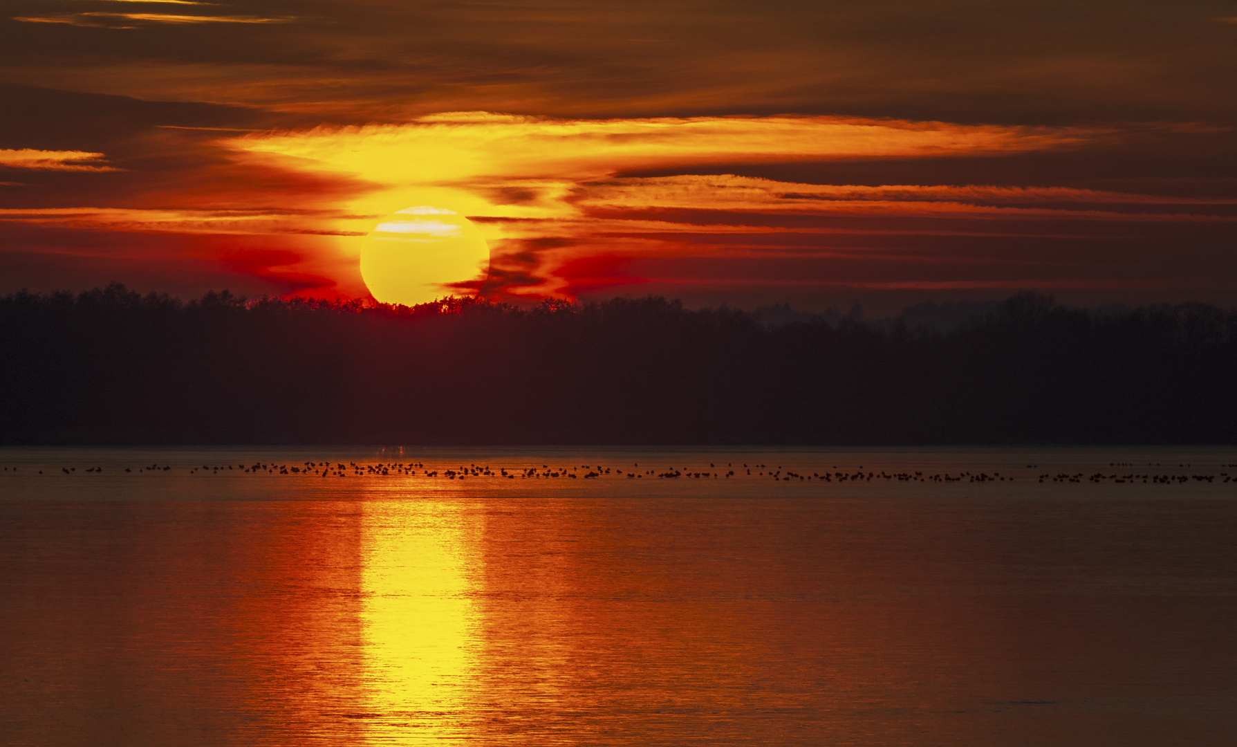 Sonnenuntergang am See