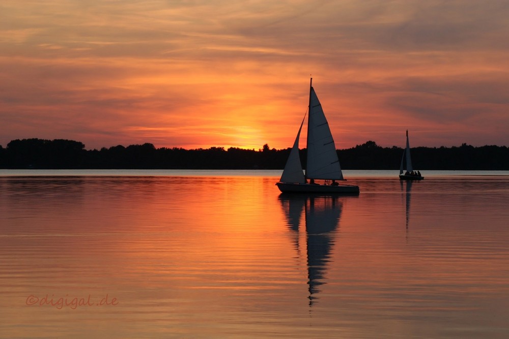 Sonnenuntergang am See