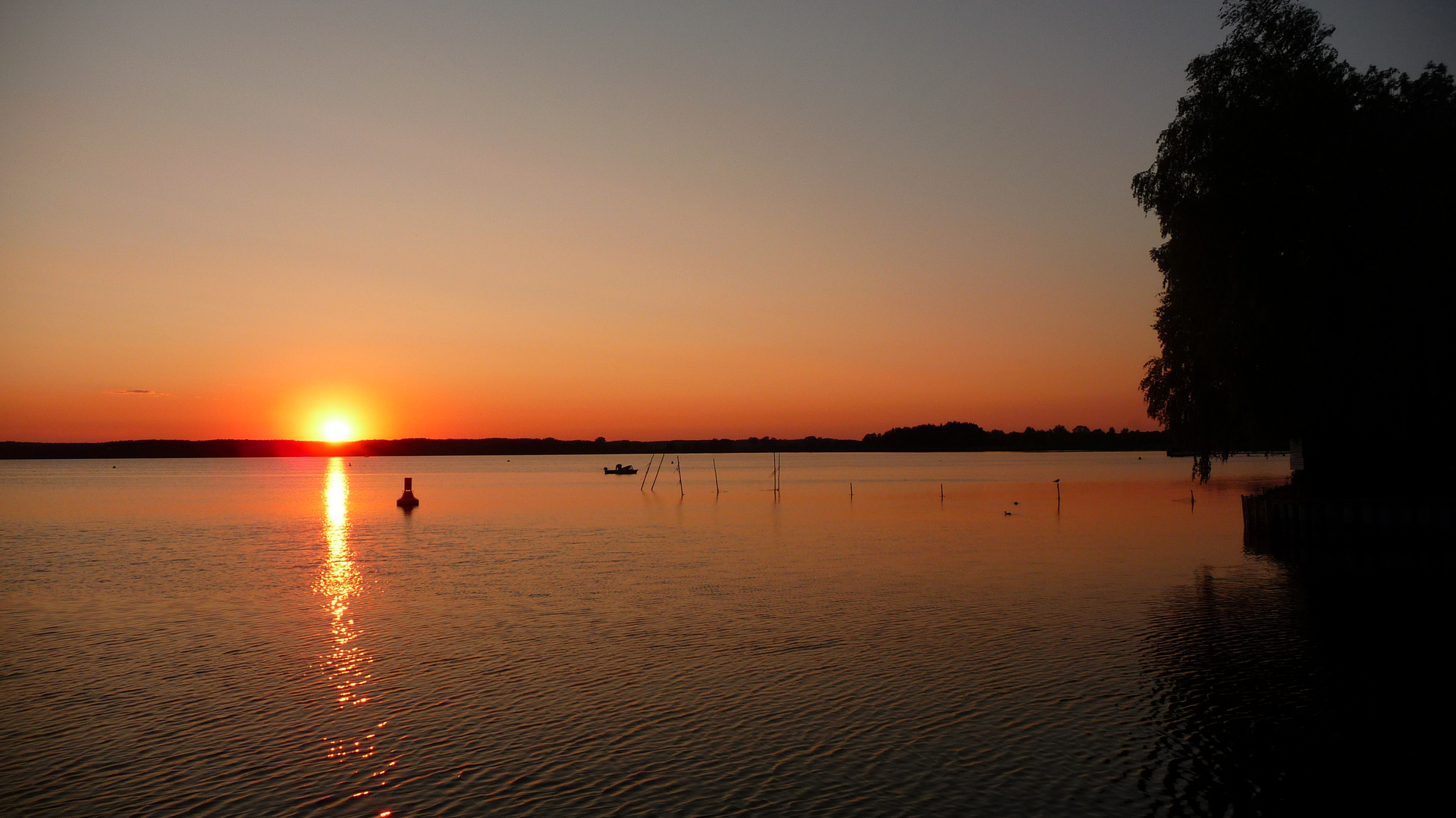 Sonnenuntergang am See