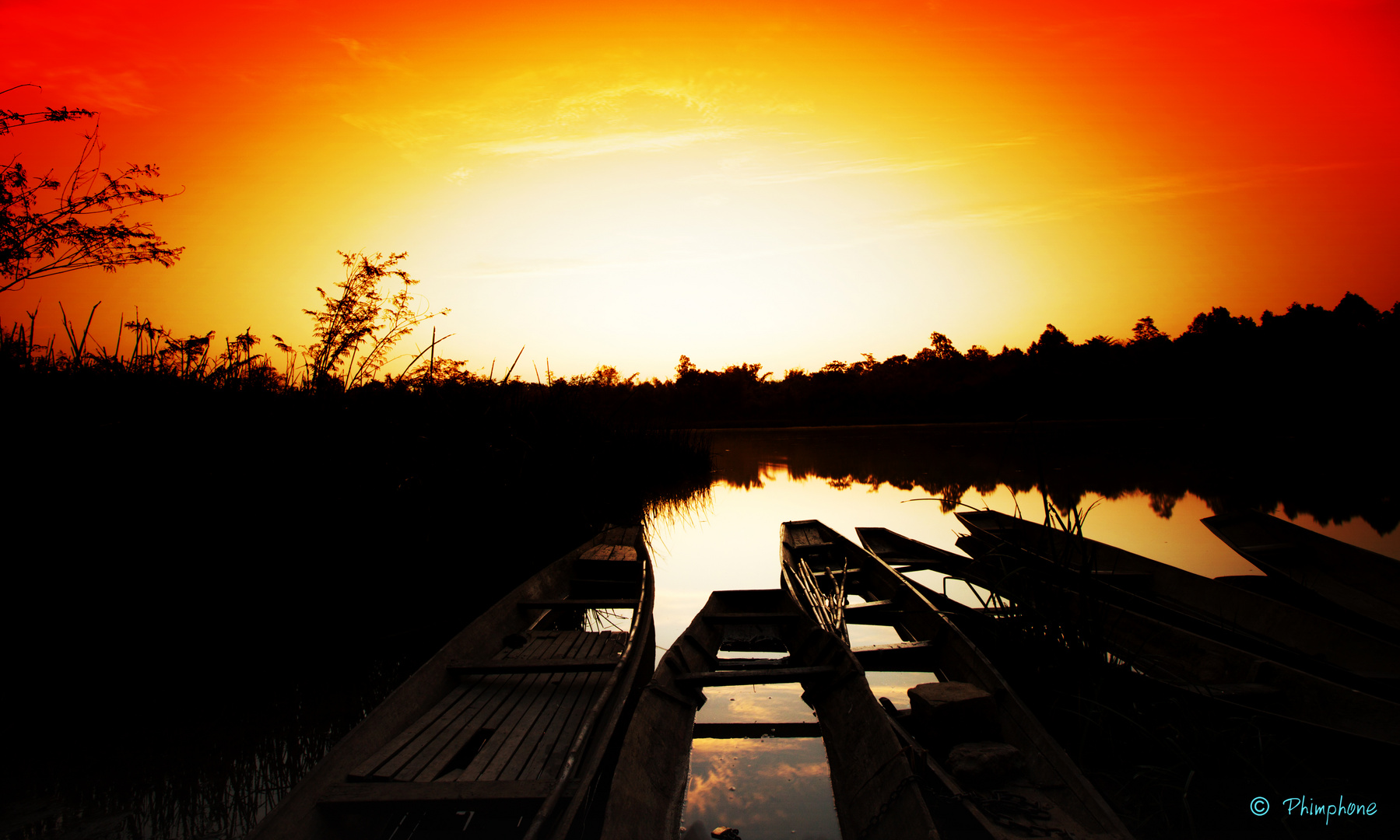 Sonnenuntergang am See