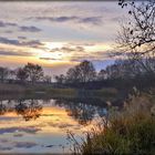 sonnenuntergang am see