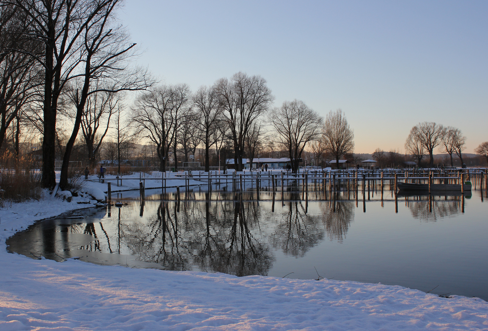 Sonnenuntergang am See ...