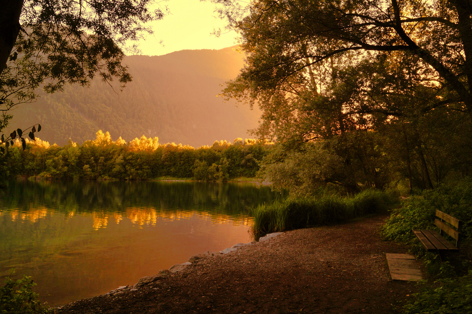 Sonnenuntergang am See