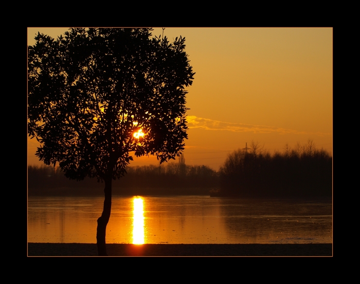 Sonnenuntergang am See