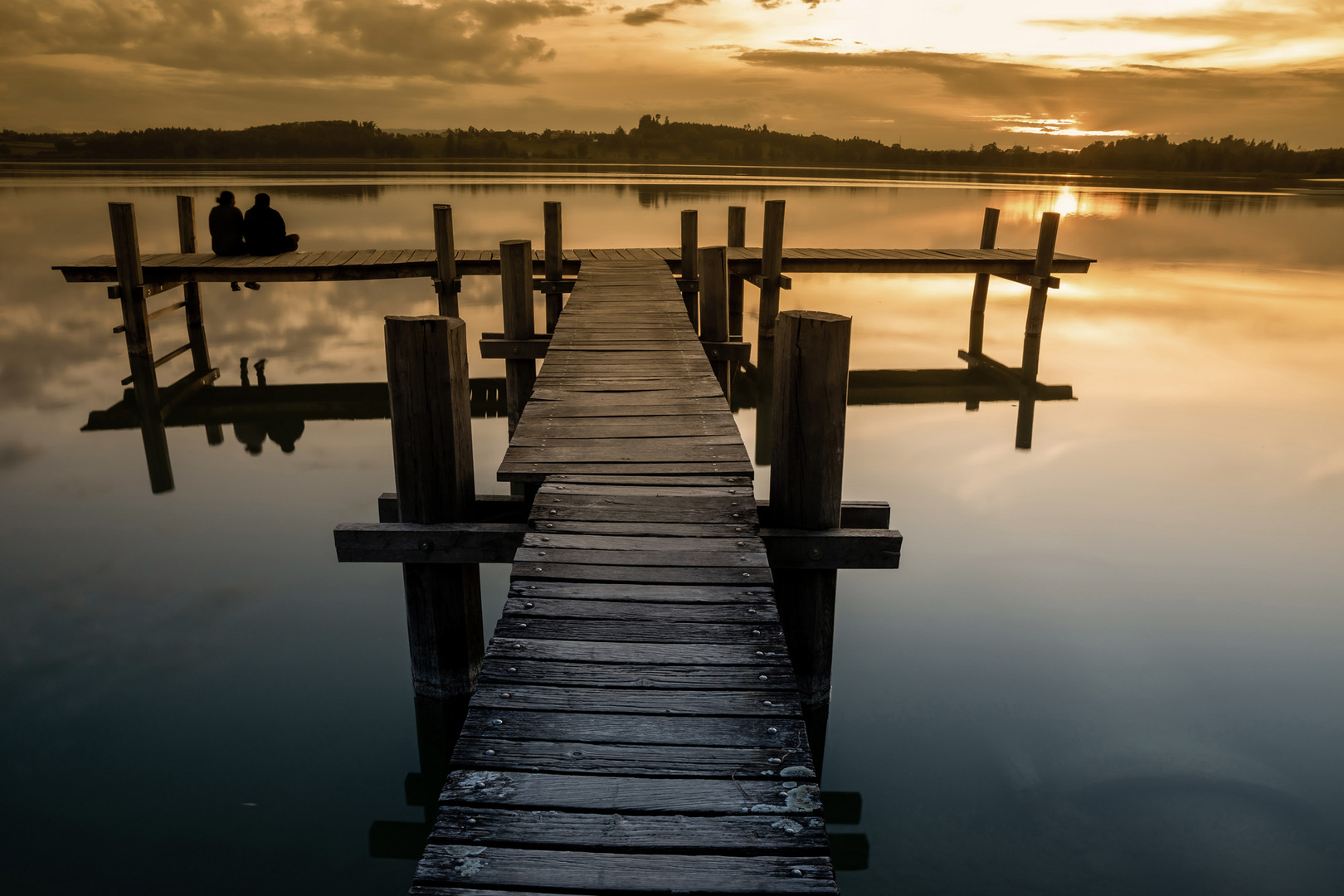 Sonnenuntergang am See