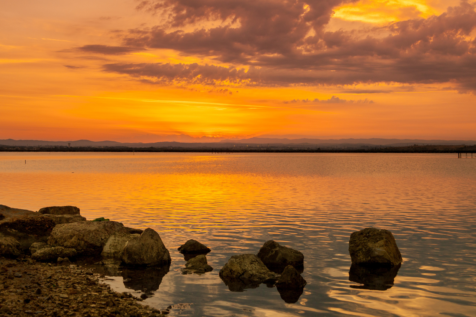 Sonnenuntergang am See