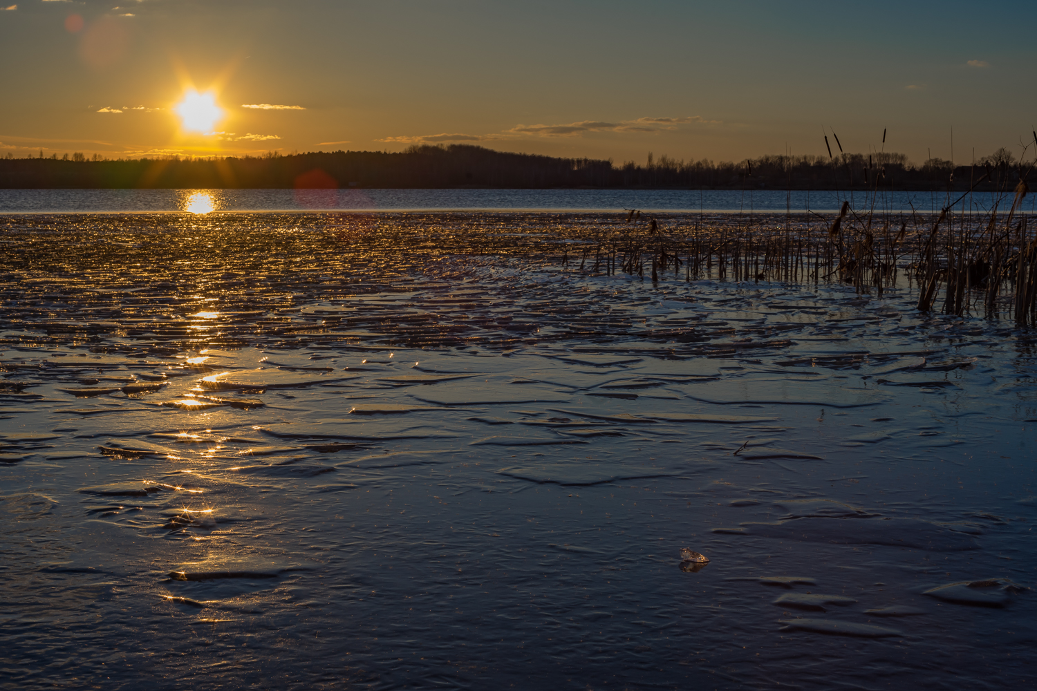 Sonnenuntergang am See