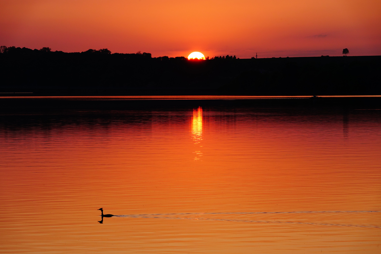 Sonnenuntergang am See 