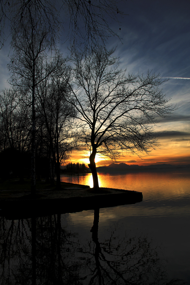 Sonnenuntergang am See