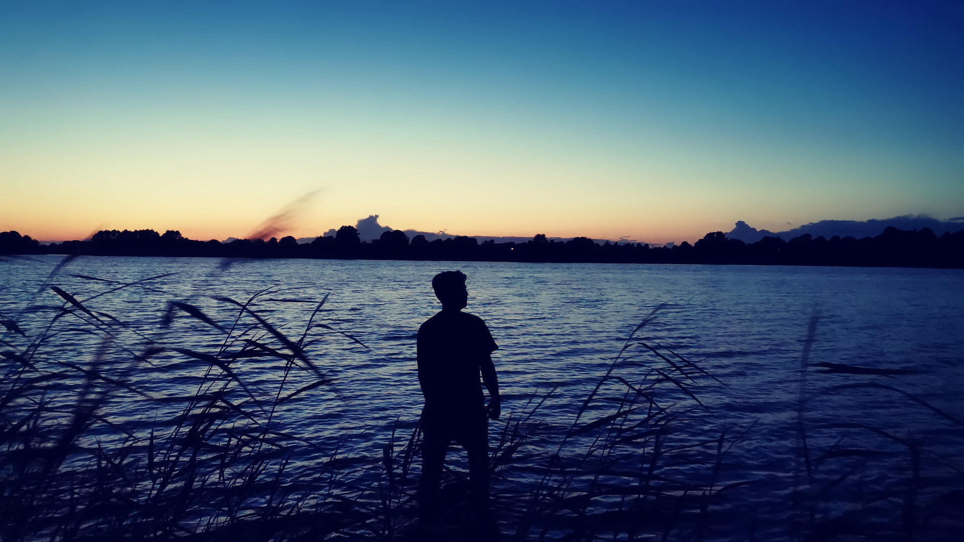 Sonnenuntergang am See 