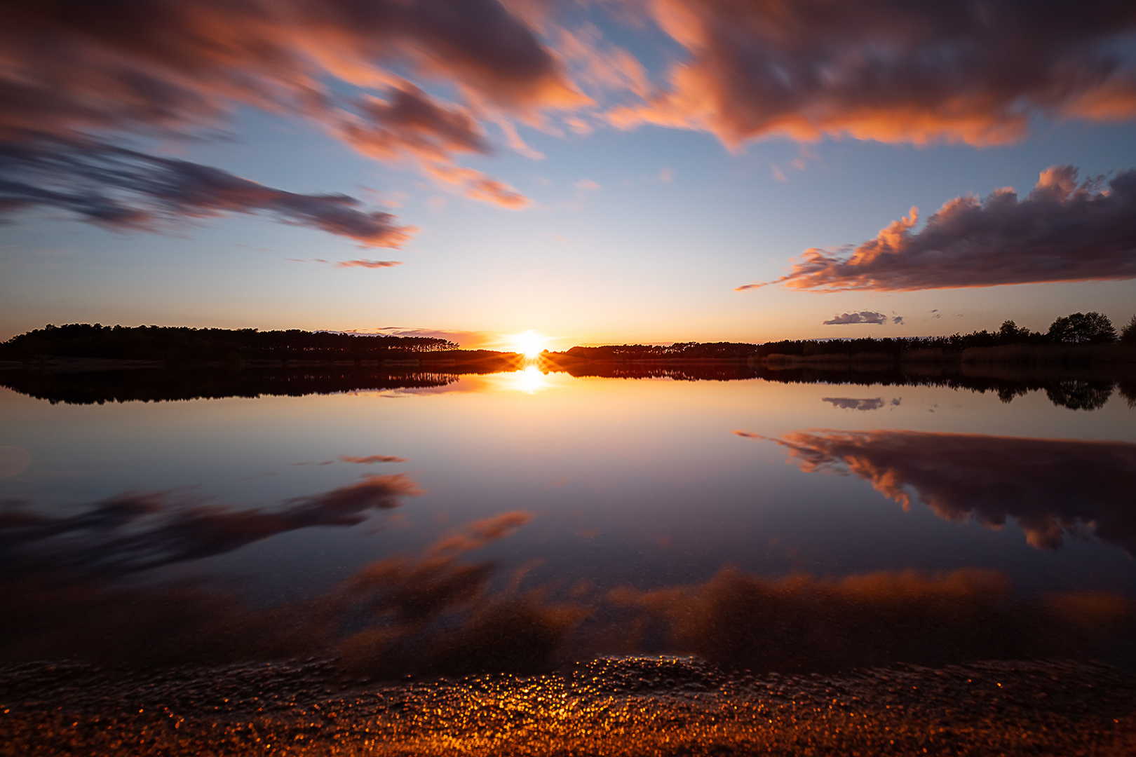 Sonnenuntergang am See