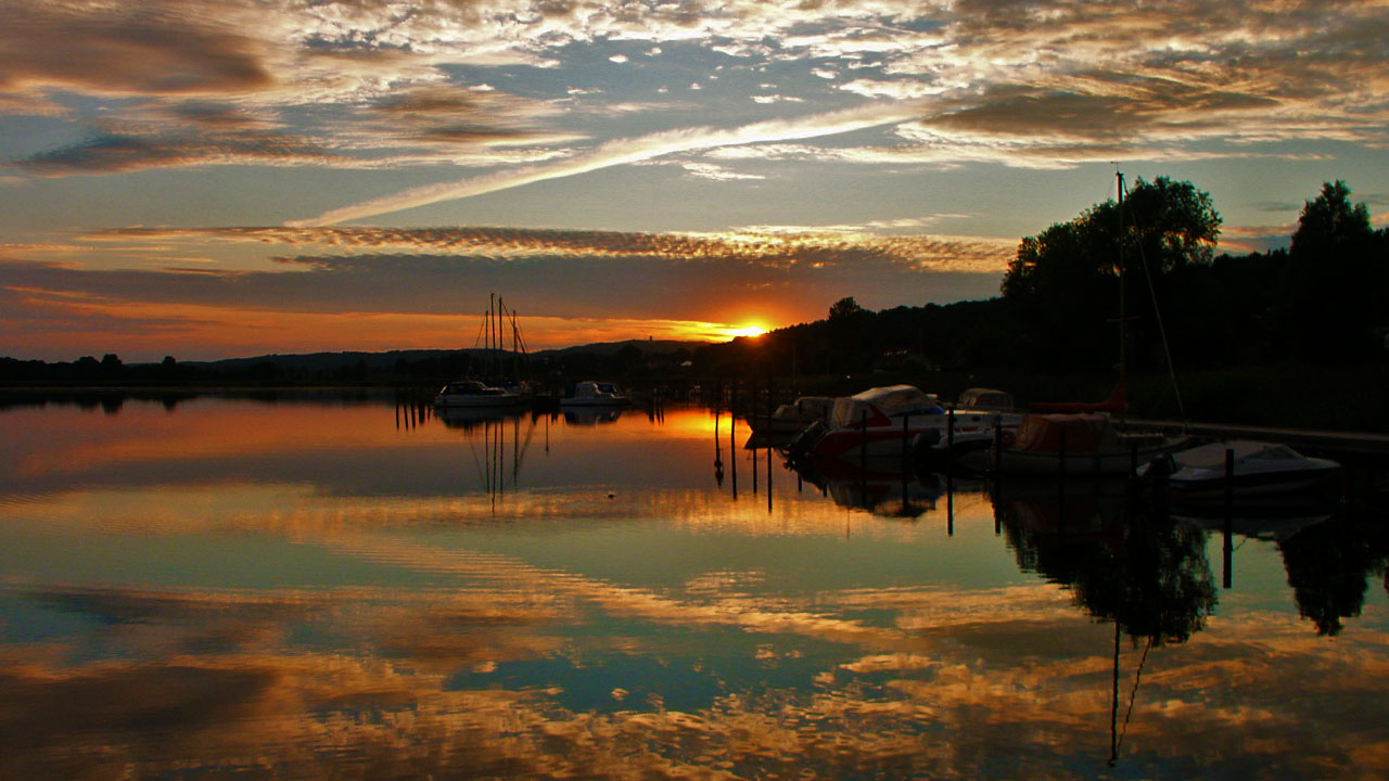 Sonnenuntergang am See