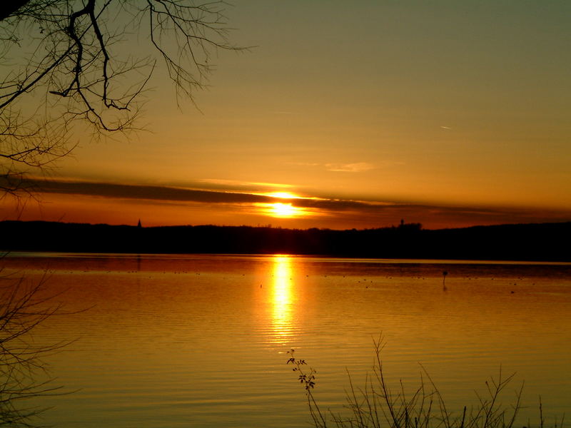 Sonnenuntergang am See