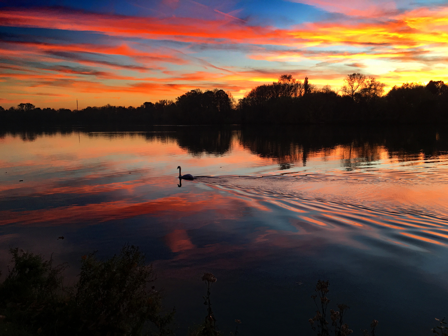 Sonnenuntergang am See