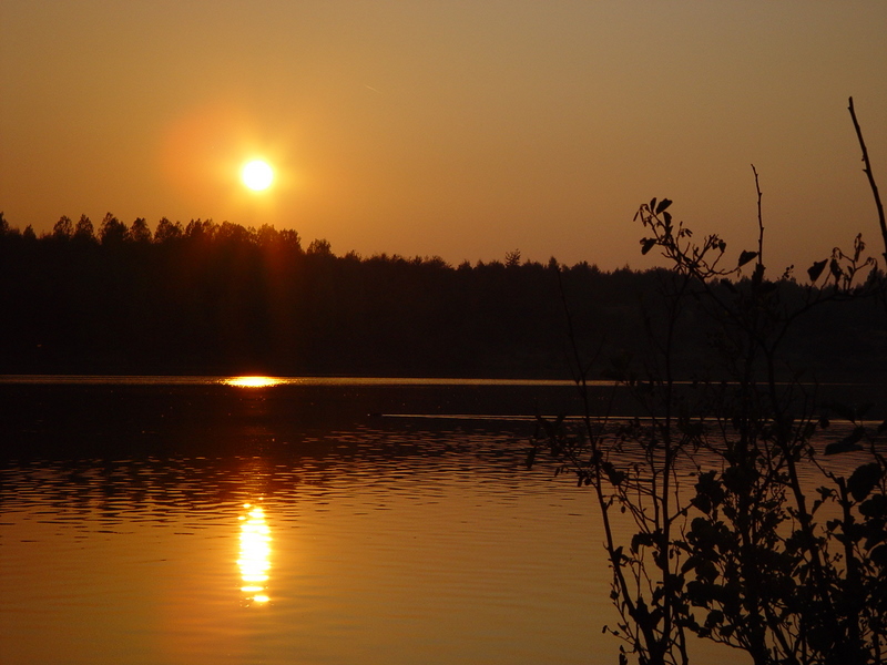 Sonnenuntergang am See!