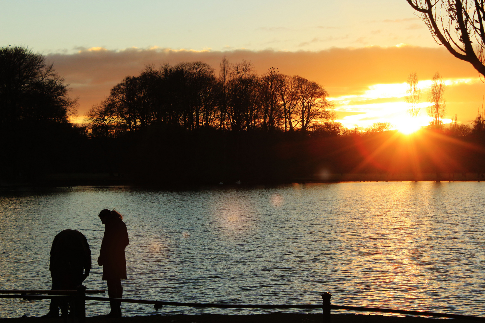 Sonnenuntergang am See