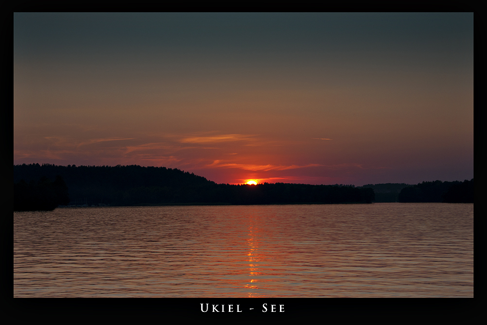 Sonnenuntergang am See...