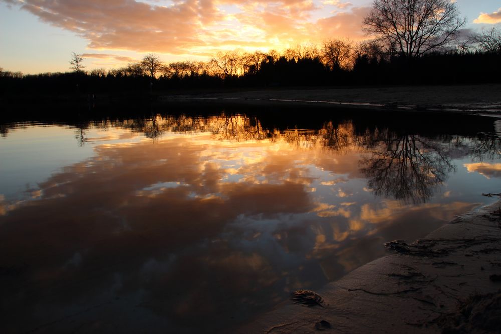 Sonnenuntergang am See