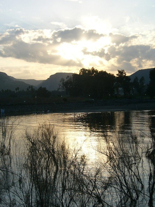Sonnenuntergang am See Genezareth