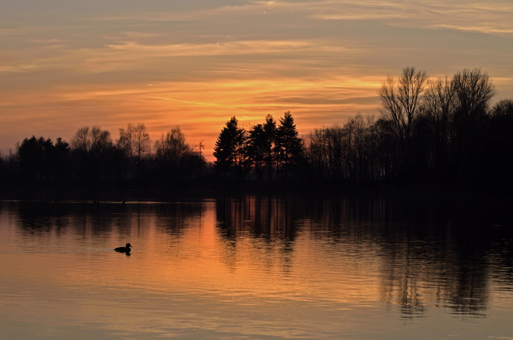 Sonnenuntergang am See II