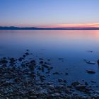 Sonnenuntergang am See mit Säntis