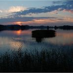 Sonnenuntergang am Seehamer See II (Panorama)