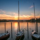 Sonnenuntergang am Seerhein (Bodensee)