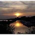 Sonnenuntergang am Segelhafen